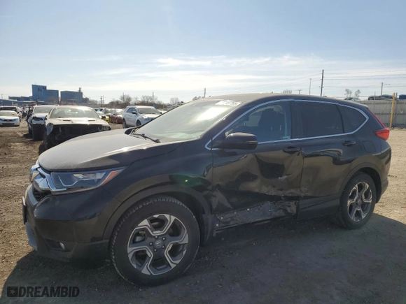 2018 Honda CR-V EX with VIN 7FARW2H55JE094708, listed as a Copart auction lot 48746755 with 57,655 mi miles and Salvage Title. Bid and sale history available at carsss.com. Image 1.