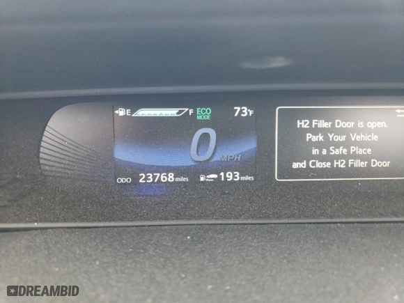 2016 Toyota Mirai with VIN JTDBVRBD4GA000201, listed as a Copart auction lot 72087243 with 23,768 mi miles. Bid and sale history available at carsss.com. Image 9.
