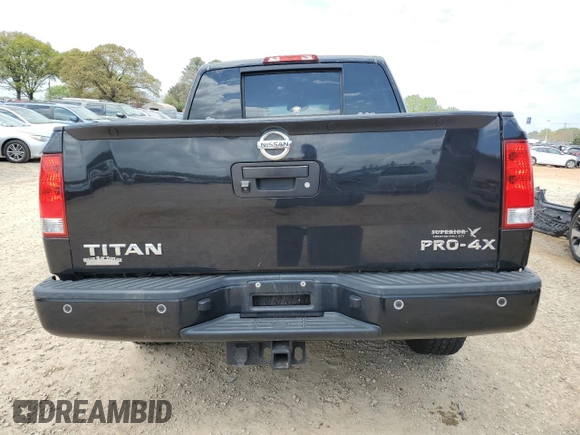 2015 Nissan Titan SL with VIN 1N6AA0EC8FN501862, listed as a Copart auction lot 51870185 with 178,187 mi miles and Salvage Title. Bid and sale history available at carsss.com. Image 6.