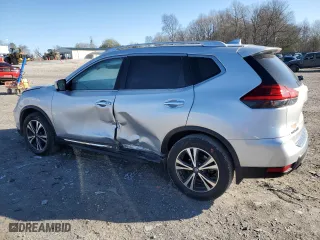 2017 Nissan Rogue SL with VIN JN8AT2MT6HW406664, listed as a Copart auction lot 49605335 with 81,081 mi miles and Salvage Title. Bid and sale history available at carsss.com. Image 2.