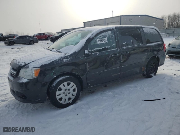 2016 Dodge Grand Caravan American Value Pkg with VIN 2C4RDGBG2GR356819, listed as a Copart auction lot 45882435 with 118,509 mi miles and Salvage Title. Bid and sale history available at carsss.com. Image 1.
