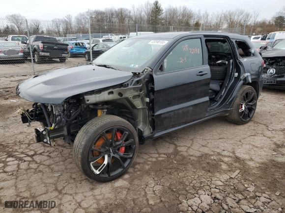 2021 Jeep Grand Cherokee SRT with VIN 1C4RJFDJXMC626315, listed as a Copart auction lot 45098185 with 0 mi miles and Salvage Title. Bid and sale history available at carsss.com. Image 1.