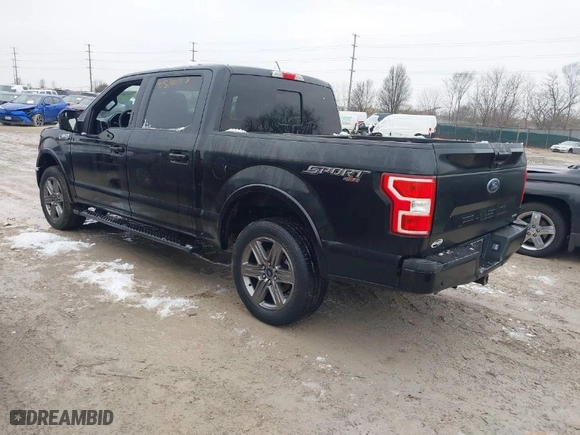 2020 Ford F-150 XL with VIN 1FTEW1EP7LFC80937, listed as a IAAI auction lot 41570171 with 108,725 mi miles. Bid and sale history available at carsss.com. Image 3.