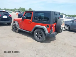2015 Jeep Wrangler Sport with VIN 1C4AJWAG7FL667462, listed as a IAAI auction lot 42134109 with 85,651 mi miles and . Bid and sale history available at carsss.com. Image 3.