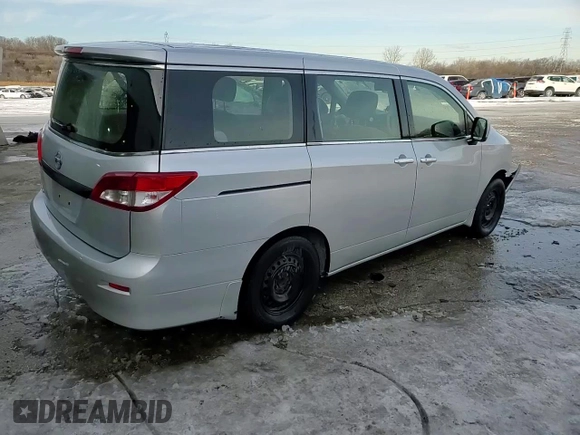 2015 Nissan Quest SV with VIN JN8AE2KP9F9133991, listed as a Copart auction lot 45724745 with 101,052 mi miles and Salvage Title. Bid and sale history available at carsss.com. Image 15.