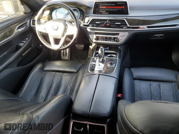 2018 BMW 7 Series 750i with VIN WBA7F0C54JGM23724, listed as a Copart auction lot 89399285 with 141,167 mi miles and Salvage Title. Bid and sale history available at carsss.com. Image 8.