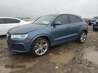 2018 Audi Q3 Premium with VIN WA1BCCFS4JR006336, listed as a Copart auction lot 46553745 with 117,687 mi miles and Clean Title. Bid and sale history available at carsss.com. Image 1.