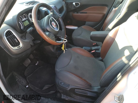 2014 FIAT 500L Trekking with VIN ZFBCFADH6EZ011642, listed as a Copart auction lot 71474774 with 104,327 mi miles and Salvage Title. Bid and sale history available at carsss.com. Image 7.