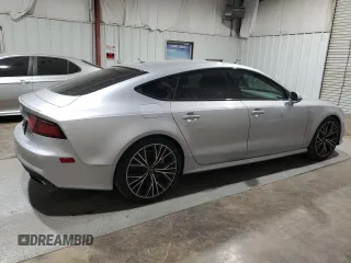 2018 Audi A7 Prestige with VIN WAU23AFC2JN051721, listed as a Copart auction lot 48557544 with 77,190 mi miles and Salvage Title. Bid and sale history available at carsss.com. Image 3.