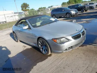 2006 BMW 6 Series 650Ci with VIN WBAEK13446CN77929, listed as a IAAI auction lot 41853425 with 133,515 mi miles. Bid and sale history available at carsss.com. Image 1.