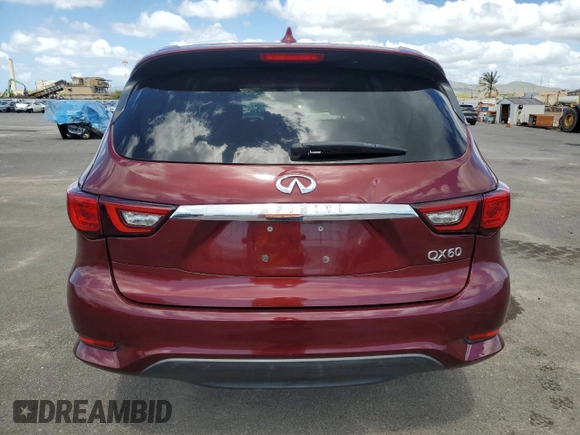 2019 Infiniti QX60 Luxe with VIN 5N1DL0MN3KC507048, listed as a Copart auction lot 47633885 with 20,743 mi miles and Salvage Title. Bid and sale history available at DreamBid. Image 6.