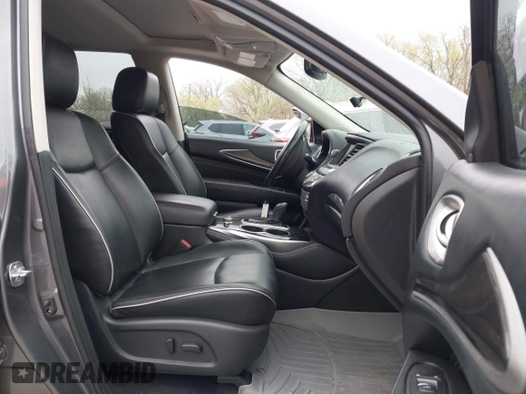 2019 Infiniti QX60 Pure z VIN 5N1DL0MN0KC516547, wystawiony jako IAAI lot #41947705 z przebiegiem 83 454 mil mil oraz . Historia ofert i sprzedaży dostępna na DreamBid. Obrazek 5.
