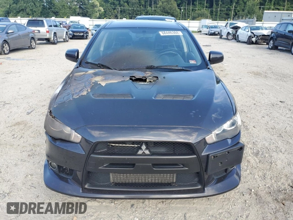 2011 Mitsubishi Lancer Evolution GSR with VIN JA32W8FV6BU010292, listed as a Copart auction lot 68446384 with 0 mi miles and Salvage Title. Bid and sale history available at carsss.com. Image 5.