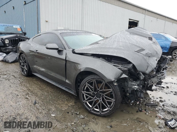 2018 Ford Mustang EcoBoost with VIN 1FA6P8TH9J5101649, listed as a Copart auction lot 57982535 with Not provided miles and Salvage title. Bid and sale history available at DreamBid. Image 4.