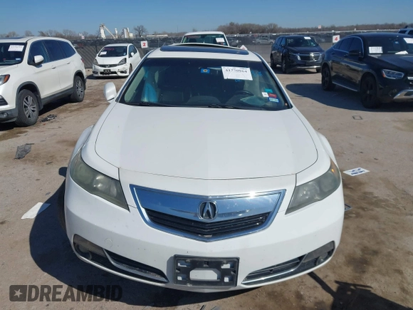 2012 Acura TL Tech Auto with VIN 19UUA8F54CA025791, listed as a IAAI auction lot 41770964 with 1 mi miles. Bid and sale history available at carsss.com. Image 11.