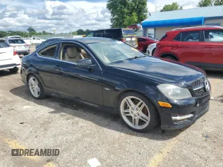 2012 Mercedes-Benz C 250 with VIN WDDGJ4HB0CF755536, listed as a Copart auction lot 58962955 with 117,349 mi miles and Salvage title. Bid and sale history available at DreamBid. Image 4.