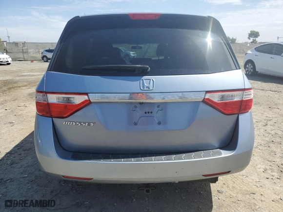 2013 Honda Odyssey EX with VIN 5FNRL5H44DB021590, listed as a Copart auction lot 49487515 with 107,244 mi miles and Salvage Title. Bid and sale history available at carsss.com. Image 6.