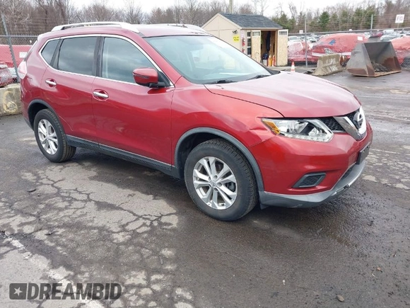 2016 Nissan Rogue SV with VIN KNMAT2MV9GP708746, listed as a IAAI auction lot 41845027 with 94,140 mi miles. Bid and sale history available at carsss.com. Image 1.