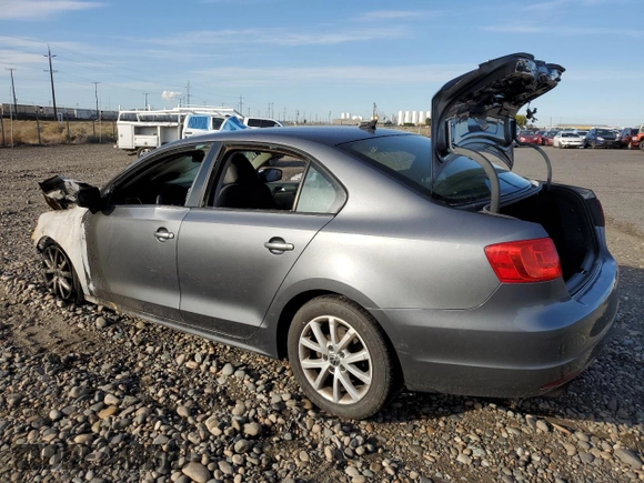 2012 Volkswagen Jetta Sedan SE w/Convenience & Sunroof PZEV with VIN 3VWBP7AJ4CM362822, listed as a Copart auction lot 77220104 with 0 mi miles and Salvage Title. Bid and sale history available at carsss.com. Image 2.