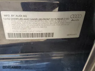 2003 Audi A4 1.8T with VIN WAUJC68E23A273483, listed as a Copart auction lot 53046315 with 90,609 mi miles and Salvage Title. Bid and sale history available at carsss.com. Image 14.