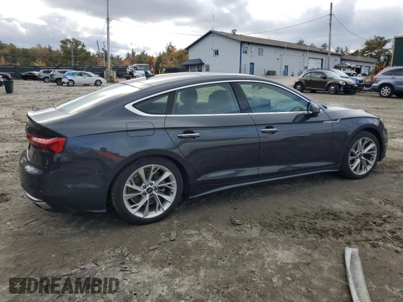 2022 Audi A5 Sportback Premium with VIN WAUABCF5XNA032343, listed as a Copart auction lot 76373244 with 32,412 mi miles and Salvage Title. Bid and sale history available at carsss.com. Image 3.