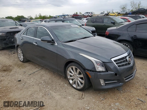 2014 Cadillac ATS Premium with VIN 1G6AE5SX4E0170188, listed as a Copart auction lot 52098204 with 141,734 mi miles and Salvage Title. Bid and sale history available at carsss.com. Image 4.