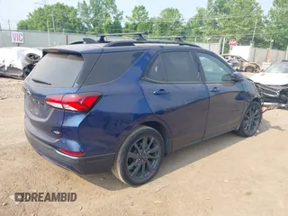 2022 Chevrolet Equinox RS with VIN 3GNAXMEV1NS185324, listed as a IAAI auction lot 42410636 with 44,347 mi miles and . Bid and sale history available at DreamBid. Image 4.