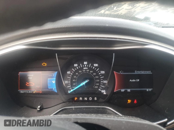 2016 Ford Fusion SE with VIN 3FA6P0HD8GR382744, listed as a Copart auction lot 53938555 with 92,773 mi miles and Salvage Title. Bid and sale history available at DreamBid. Image 9.