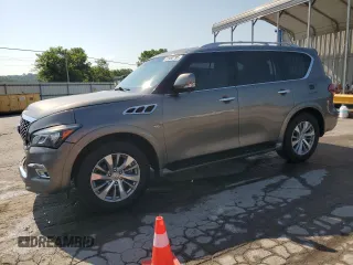2015 Infiniti QX80 with VIN JN8AZ2NF6F9574680, listed as a Copart auction lot 61980795 with 165,105 mi miles and Salvage title. Bid and sale history available at DreamBid. Image 1.