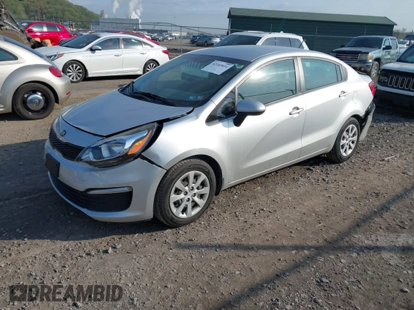 2016 Kia Rio LX with VIN KNADM4A34G6691074, listed as a IAAI auction lot 42165834 with 61,161 mi miles and . Bid and sale history available at DreamBid. Image 2.