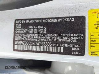 2013 MINI Countryman with VIN WMWZB3C52DWR35806, listed as a IAAI auction lot 42184010 with 93,380 mi miles and . Bid and sale history available at DreamBid. Image 9.