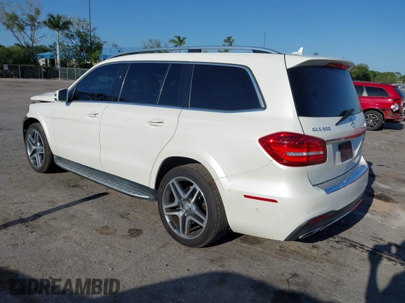 2017 Mercedes-Benz GLS 550 with VIN 4JGDF7DE4HA811719, listed as a IAAI auction lot 42039920 with 91,395 mi miles and . Bid and sale history available at DreamBid. Image 3.