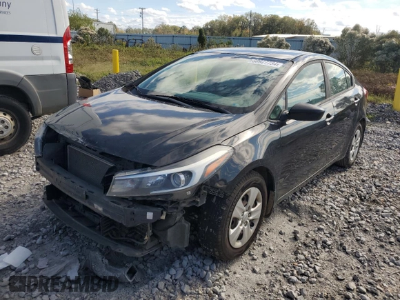 2017 Kia Forte LX with VIN 3KPFK4A72HE061103, listed as a Copart auction lot 80927734 with 156,753 mi miles and Salvage Title. Bid and sale history available at carsss.com. Image 1.