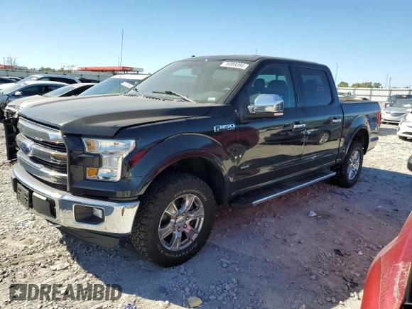 2015 Ford F-150 XLT with VIN 1FTEW1EG7FKE03972, listed as a Copart auction lot 76089394 with 101,694 mi miles and Salvage Title. Bid and sale history available at carsss.com. Image 1.