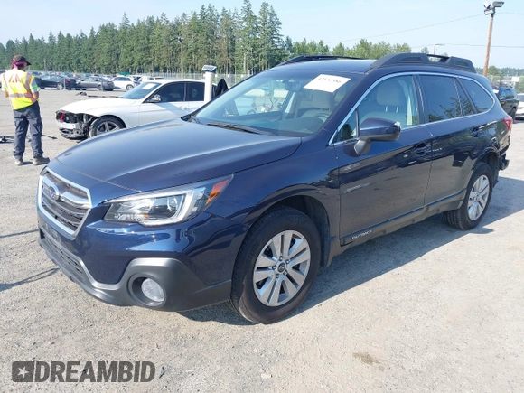 2018 Subaru Outback Premium with VIN 4S4BSACC5J3299835, listed as a IAAI auction lot 42572586 with 53,781 mi miles and . Bid and sale history available at DreamBid. Image 18.