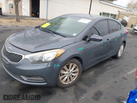 2016 Kia Forte LX with VIN KNAFX4A65G5603679, listed as a IAAI auction lot 42061229 with 89,413 mi miles. Bid and sale history available at carsss.com. Image 6.