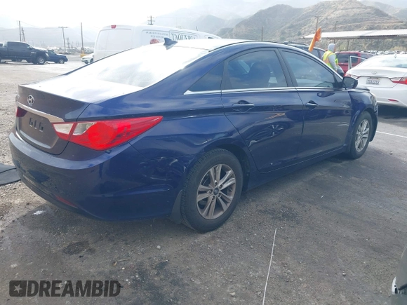 2013 Hyundai Sonata GLS with VIN 5NPEB4AC8DH598296, listed as a IAAI auction lot 41773200 with 184,071 mi miles and . Bid and sale history available at carsss.com. Image 4.