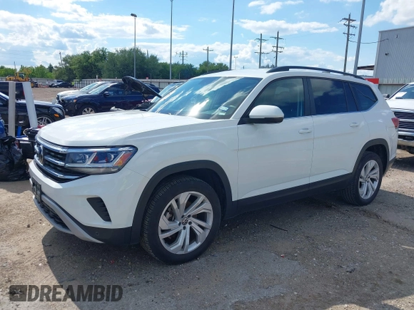 2021 Volkswagen Atlas SE z VIN 1V2WR2CA9MC585700, wystawiony jako IAAI lot #42234502 z przebiegiem 46 040 mil mil oraz . Historia ofert i sprzedaży dostępna na DreamBid. Obrazek 19.