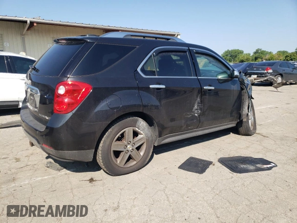2015 Chevrolet Equinox LTZ with VIN 2GNALDEK5F6207021, listed as a Copart auction lot 59947983 with Not Provided miles and Clean Title. Bid and sale history available at carsss.com. Image 3.