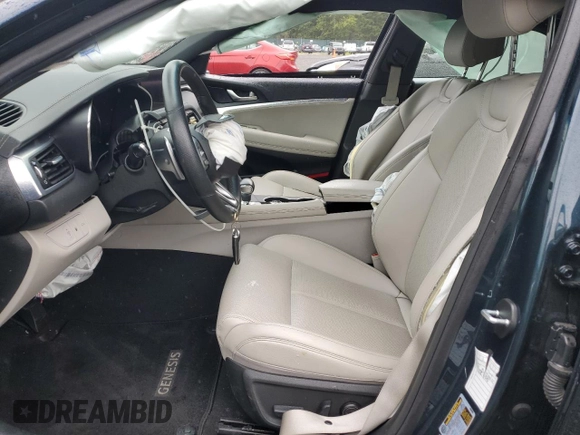2023 Genesis G70 2.0T with VIN KMTG34TA2PU123742, listed as a Copart auction lot 58624065 with 41,929 mi miles and Salvage title. Bid and sale history available at DreamBid. Image 7.