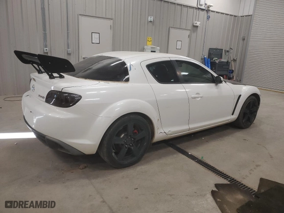 2005 Mazda RX-8 with VIN JM1FE173X50156815, listed as a Copart auction lot 74341824 with 75,302 mi miles and Clean Title. Bid and sale history available at carsss.com. Image 3.