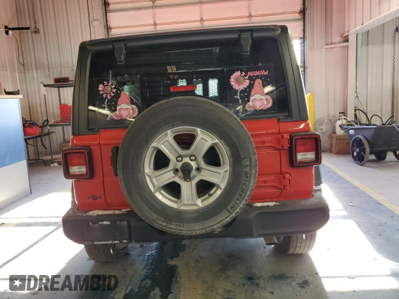 2021 Jeep Wrangler Unlimited Sport Altitude with VIN 1C4HJXDN3MW645713, listed as a Copart auction lot 86292884 with 58,072 mi miles and Salvage title. Bid and sale history available at DreamBid. Image 6.
