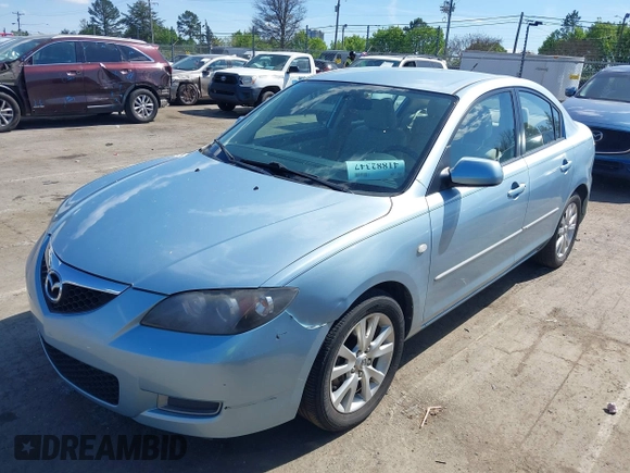 2007 Mazda Mazda3 i Sport with VIN JM1BK32F071654880, listed as a IAAI auction lot 41882347 with 144,841 mi miles. Bid and sale history available at carsss.com. Image 2.