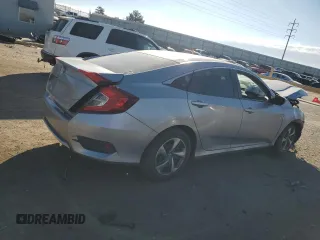 2020 Honda Civic Sedan LX with VIN 2HGFC2F69LH553241, listed as a Copart auction lot 41502005 with 105,751 mi miles and Salvage Title. Bid and sale history available at carsss.com. Image 3.
