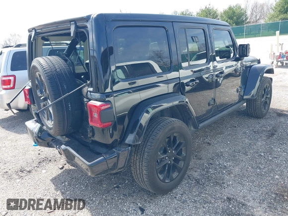 2021 Jeep Wrangler Unlimited Sahara with VIN 1C4JJXP63MW767719, listed as a IAAI auction lot 41906155 with 44,689 mi miles and . Bid and sale history available at DreamBid. Image 4.