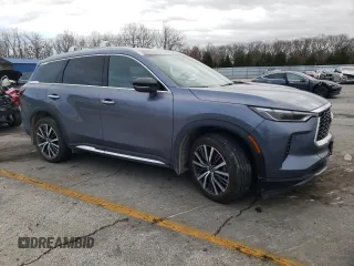 2023 Infiniti QX60 SENSORY with VIN 5N1DL1GS8PC354696, listed as a Copart auction lot 84423854 with 26,042 mi miles and Salvage Title. Bid and sale history available at carsss.com. Image 4.
