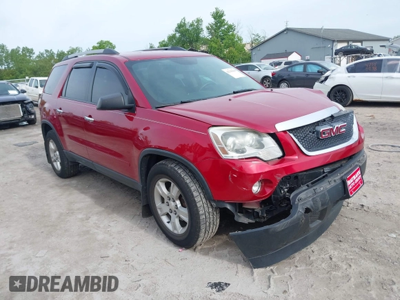 2012 GMC Acadia SLE z VIN 1GKKVPED3CJ299145, wystawiony jako IAAI lot #42335619 z przebiegiem 128 860 mil mil oraz . Historia ofert i sprzedaży dostępna na DreamBid. Obrazek 1.