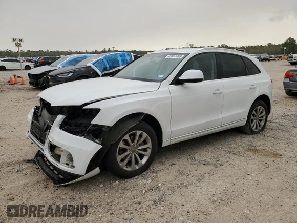 2013 Audi Q5 Premium with VIN WA1CFAFP2DA053900, listed as a Copart auction lot 49457465 with 99,417 mi miles and Salvage Title. Bid and sale history available at carsss.com. Image 1.