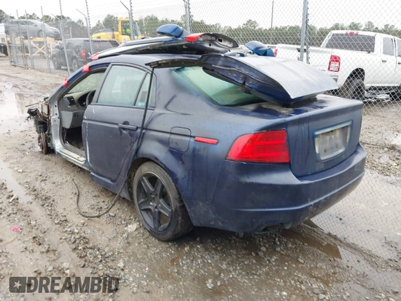 2005 Acura TL with VIN 19UUA66245A081064, listed as a IAAI auction lot 41439284 with 1 mi miles. Bid and sale history available at carsss.com. Image 3.