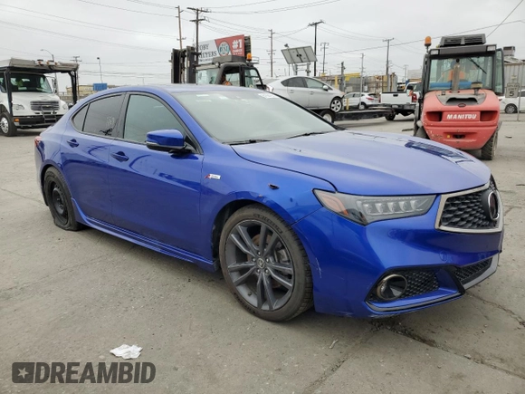 2020 Acura TLX w/A-Spec Pkg with VIN 19UUB1F63LA001267, listed as a Copart auction lot 61824325 with 72,870 mi miles and Salvage title. Bid and sale history available at DreamBid. Image 4.